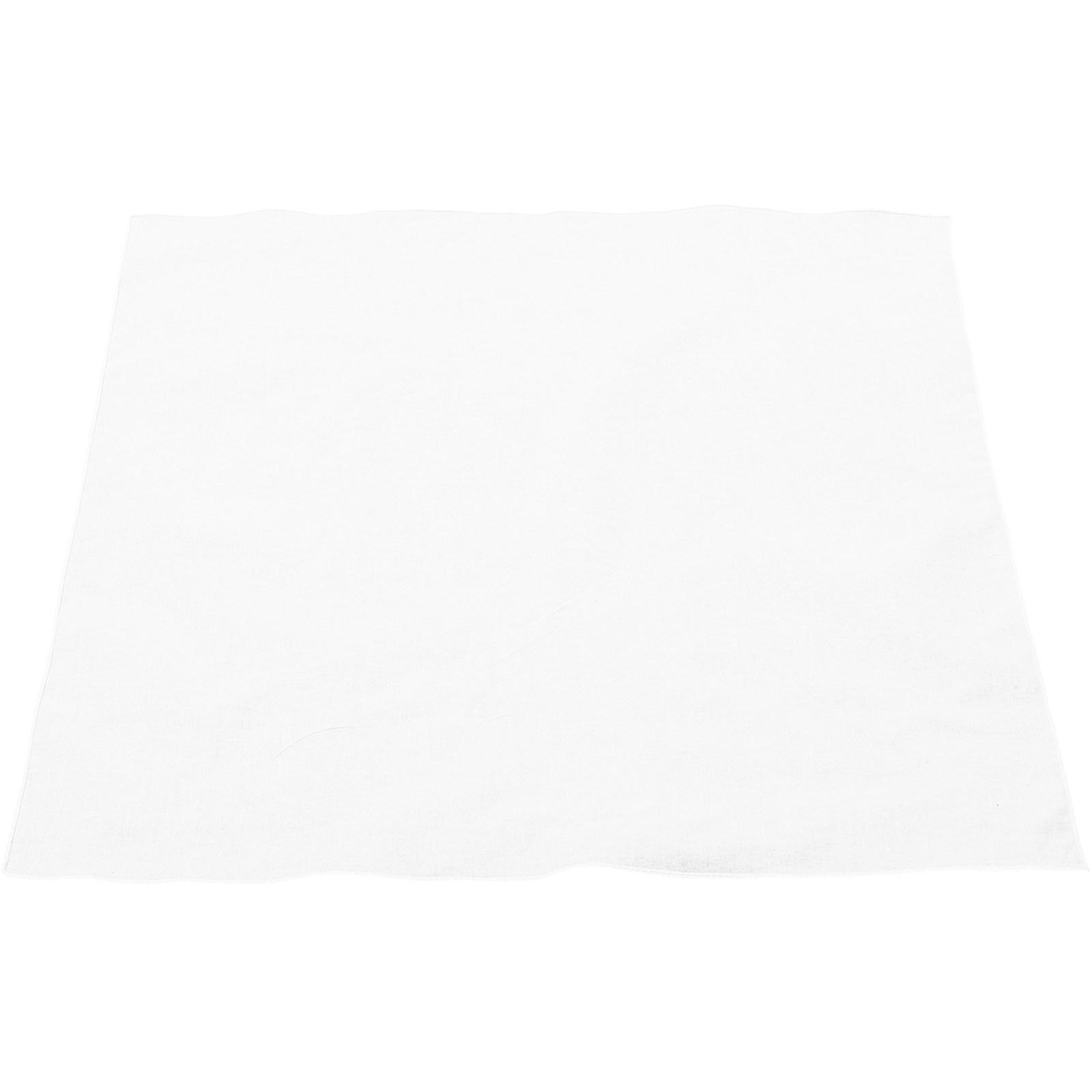 Bandana Blank White - Biała bawełniana chusteczka kwadratowa, gładka, do