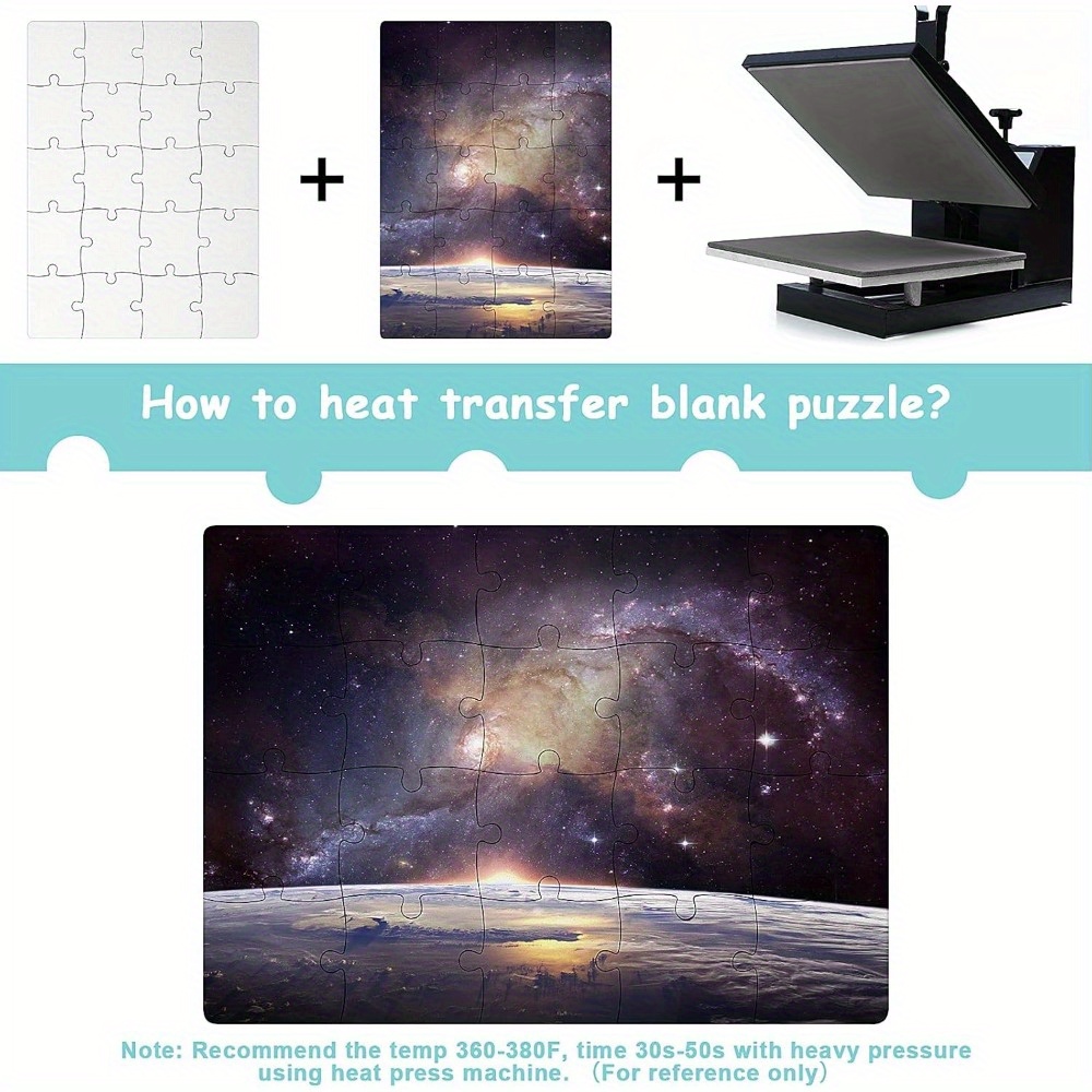 6 sztuk pustych puzzli do subl – Puzzle Blank White recenzja i cena