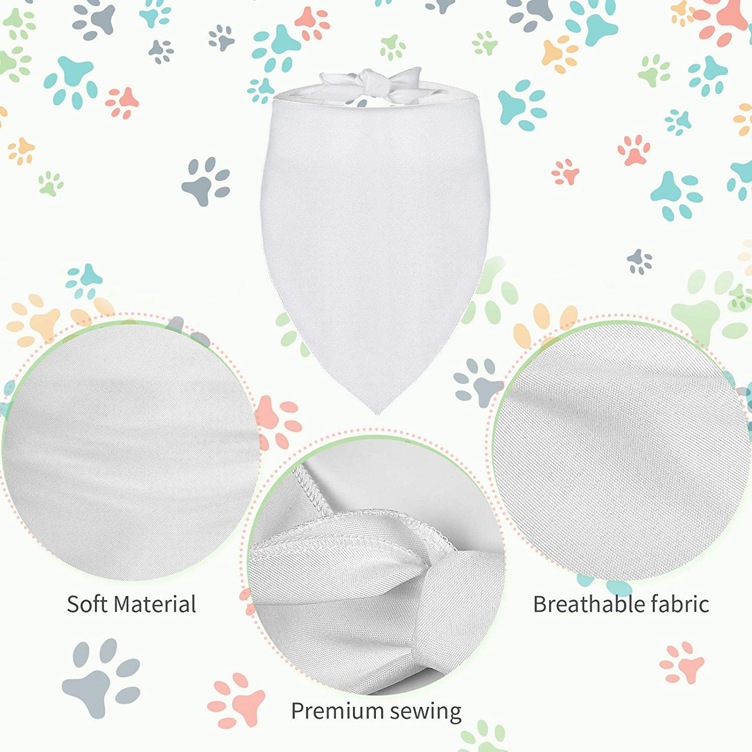 100 sztuk sublimacyjnych banda – Bandana Blank White recenzja i cena