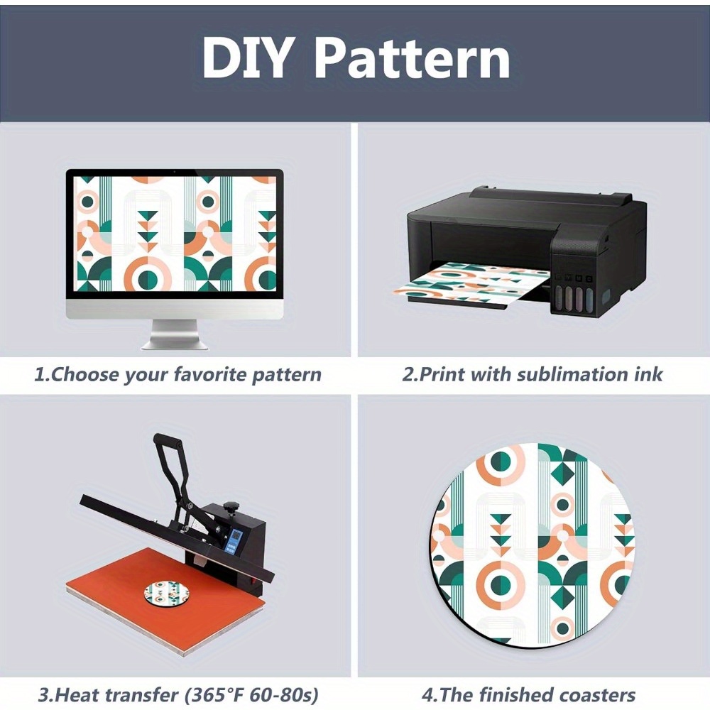 Podkładki pod napoje 20/60 szt – Coaster Sublimation Blank recenzja i cena