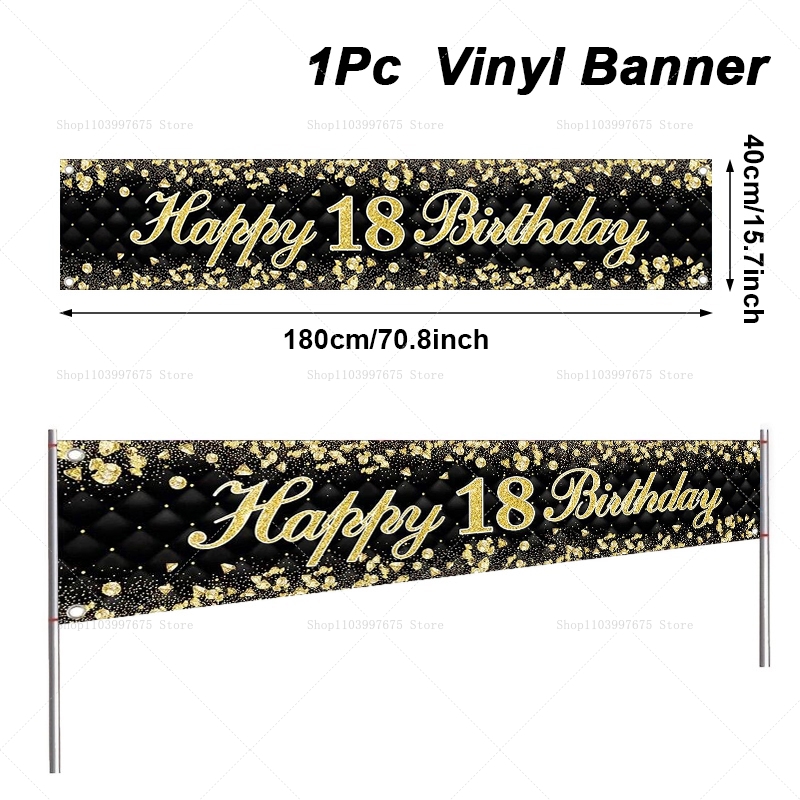 Happy 18th Birthday Banner Dec – Yard Sign Blank recenzja i cena